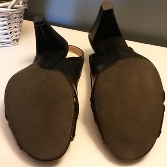 Easy Spirit Black Essenza Pumps Womens Heels Sandals Size 7 NWT Leather - Picture 3 of 7